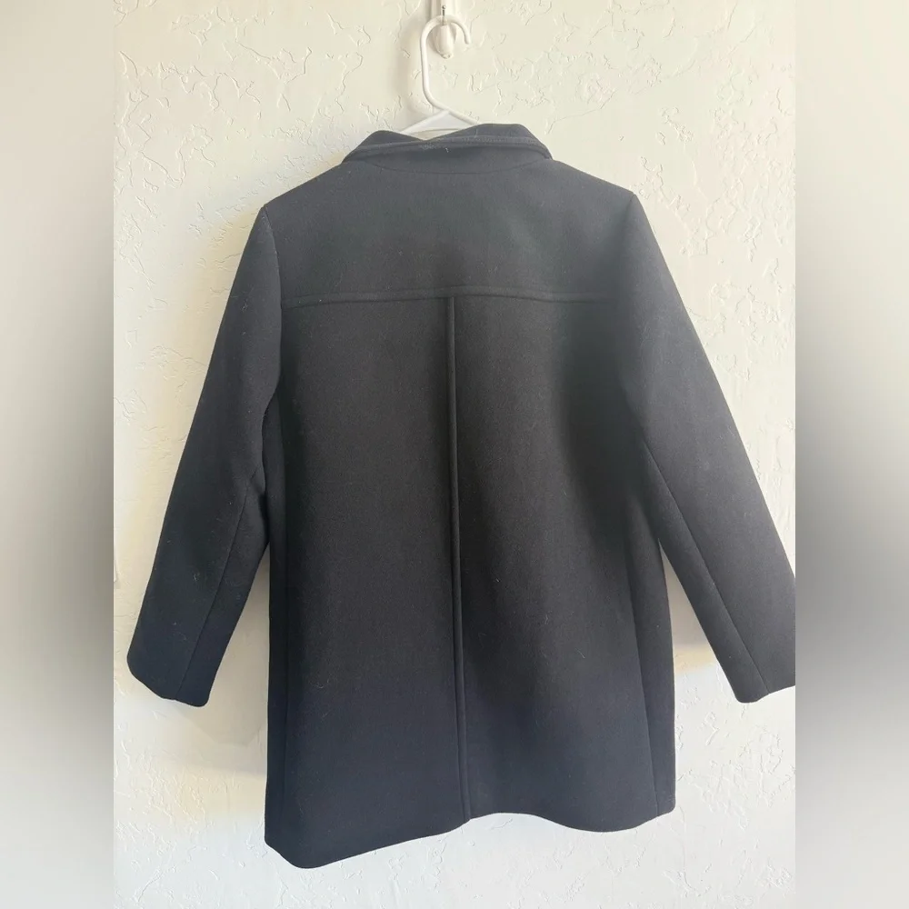 NWT J Crew Petite city coat with button neck size 8P